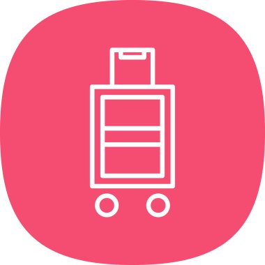 Bavul 'un basit bir çizimi 