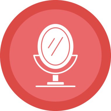 ayna simgesi, ağ basit illüstrasyon