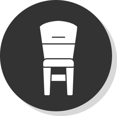 Sandalye. Web simgesi basit illüstrasyon                    