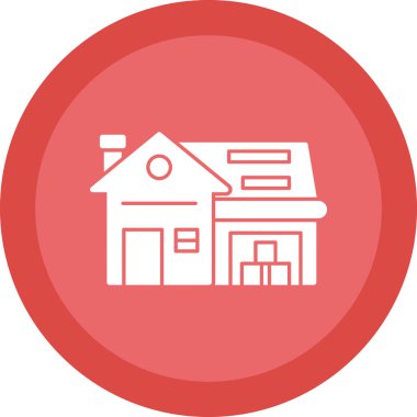 Ev simgesi, vektör illüstrasyonu basit tasarım