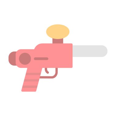 Paintball tabancası simgesi, vektör illüstrasyonu 