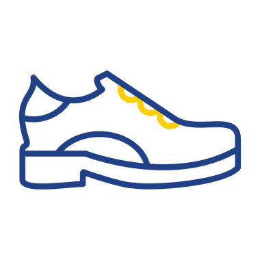 Ayakkabı. Web simgesi basit illüstrasyon 