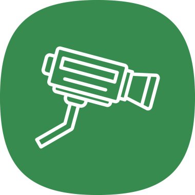 CCTV kamerası. Web simgesi basit illüstrasyon