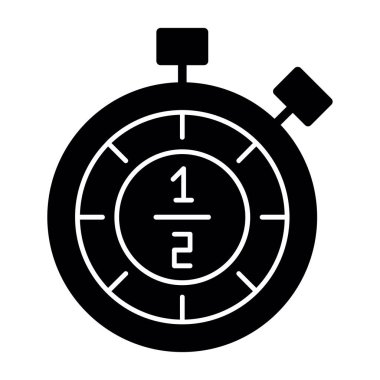 Bir kronometre simgesinin vektör çizimi