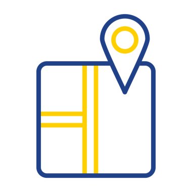 harita pin konumu simgesi düz biçimli