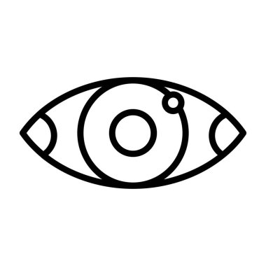 Göz düzlüğü simgesi, vektör çizimi