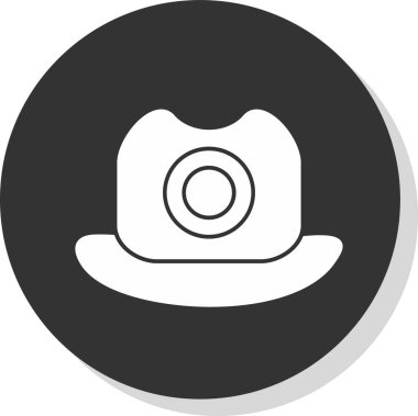 hat simgesi, vektör illüstrasyonu basit tasarım