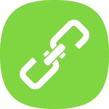 bağlantı vektörü glyph düz simgesi