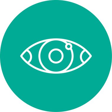 Göz düzlüğü simgesi, vektör çizimi