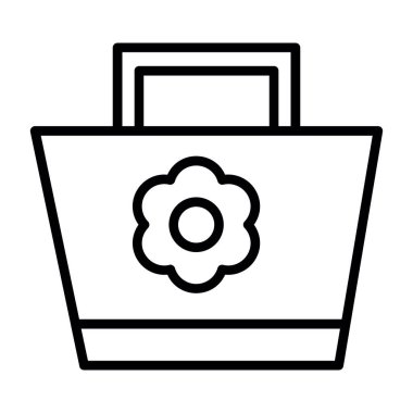 Sepet Taslak Vektör Simgesi Tasarımı