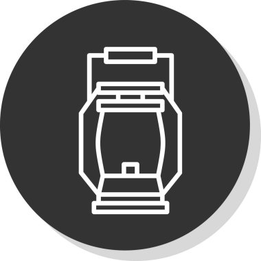 Kahve makinesi simgesi, basit stil