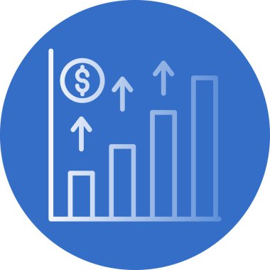 Bir dolar simgesinin vektör illüstrasyonu