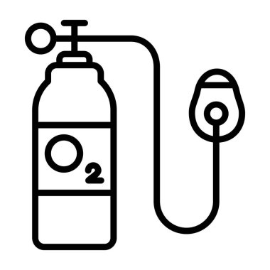 Benzin deposu ikonu. Web için gaz tankı vektör simgesinin özet çizimi