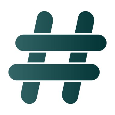 hashtag web simgesi, basit vektör illüstrasyonu