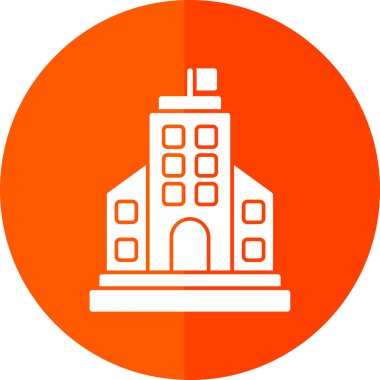 bina simgesi, basit vektör illüstrasyonu