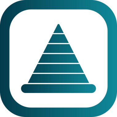 piramit vektör simgesi modern basit vektör çizimi