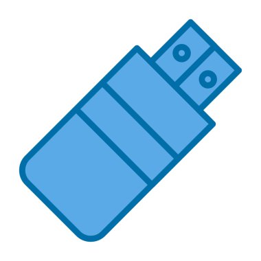 Usb satır simgesi. Tasarım için web şarkısı.