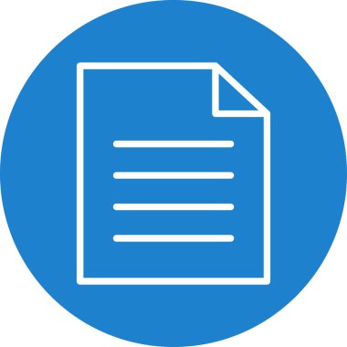 Belge. Web simgesi basit illüstrasyon 