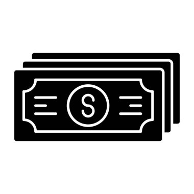 Web ve mobil uygulama tasarımınız için para simgesi, dolar logosu konsepti 