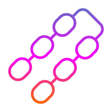 Zincir simgesi, vektör illüstrasyonu