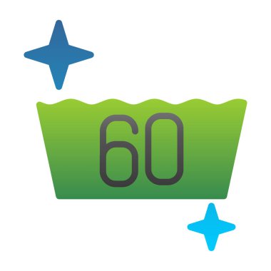 Yüzde 5 'i mavi vektör ikonu tasarımı