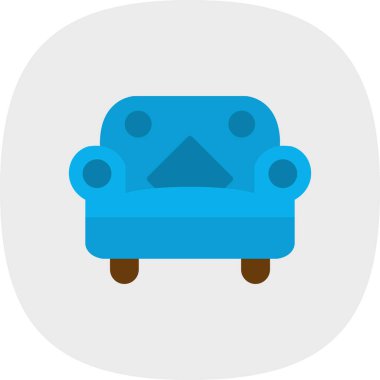 Kanepe. Web simgesi basit tasarım