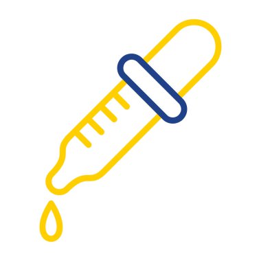 pipette simgesi, vektör illüstrasyonu basit tasarım