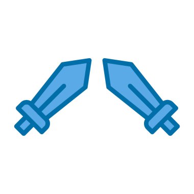 arkaplanda iki renk simgesi izole edildi