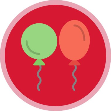 Balon simgesinin vektör illüstrasyonu 