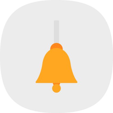 Bir çan simgesinin vektör illüstrasyonu  