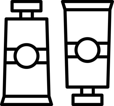 Bir test tüpünün vektör simgesi