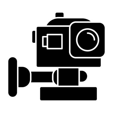 Eylem Kamerası simgesi, vektör illüstrasyonu basit tasarım