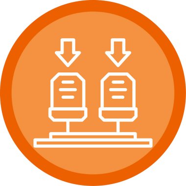 seo modern simgesinin vektör illüstrasyonu