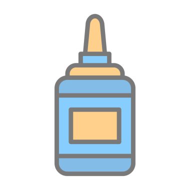 Hardal şişesinin vektör illüstrasyon simgesi 