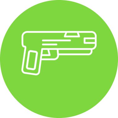 silah simgesi, vektör illüstrasyonu basit tasarım