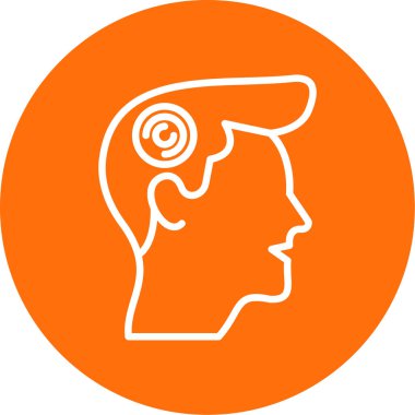 İnsan kafasının vektör illüstrasyonu