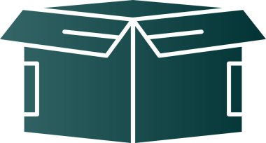 kutu simgesi, vektör illüstrasyonu basit tasarım