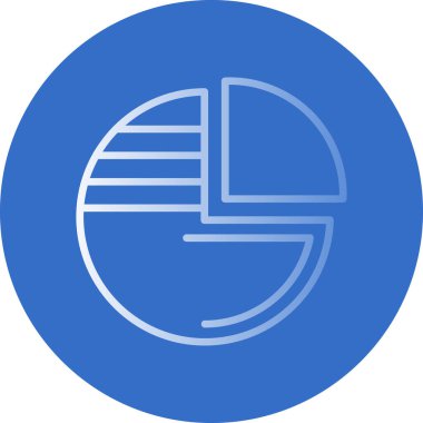 Pasta grafiği simgesinin vektör çizimi 