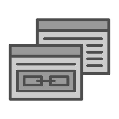 bağlantı vektörü glyph düz simgesi