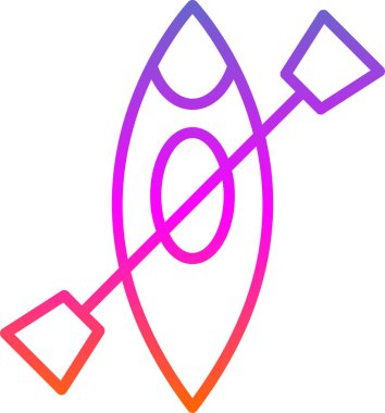 Kano yassı simgesinin vektör illüstrasyonu