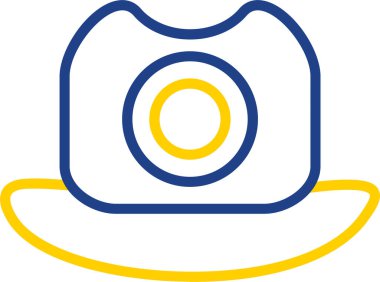 hat simgesi, vektör illüstrasyonu basit tasarım