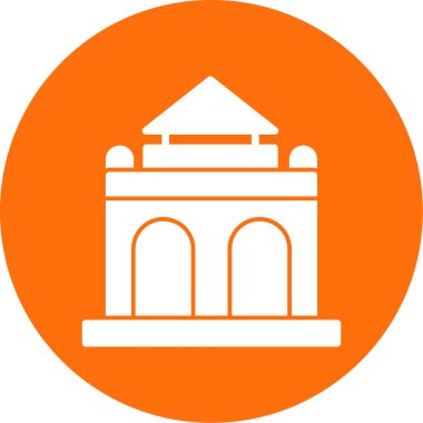 Cami. Web simgesi basit illüstrasyon