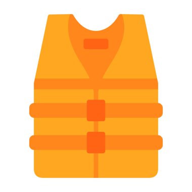 can yeleği simgesi, vektör illüstrasyonu basit tasarım