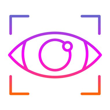 Göz simgesi vektör illüstrasyonu