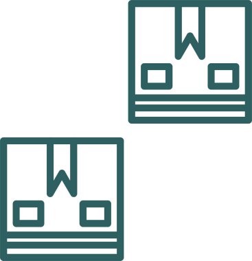 kutu simgesi, vektör illüstrasyonu basit tasarım