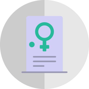 cinsiyet kimlik simgesi, vektör illüstrasyonu