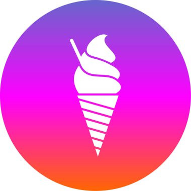 dondurma simgesi, vektör illüstrasyonu 