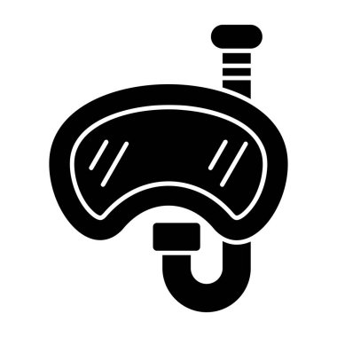 Bir aqualung simgesinin vektör çizimi