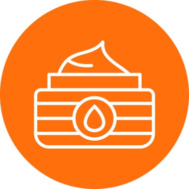 Kek. Web simgesi basit illüstrasyon