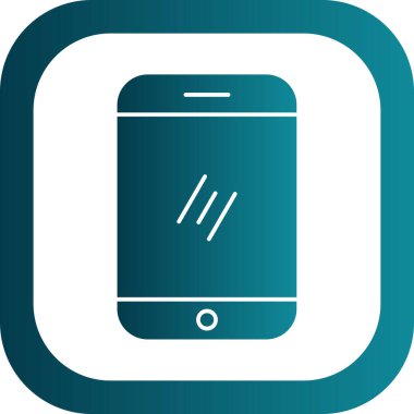 Akıllı telefon simgesinin vektör illüstrasyonu 